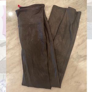 Feaux Leather SPANX size M leggings!!